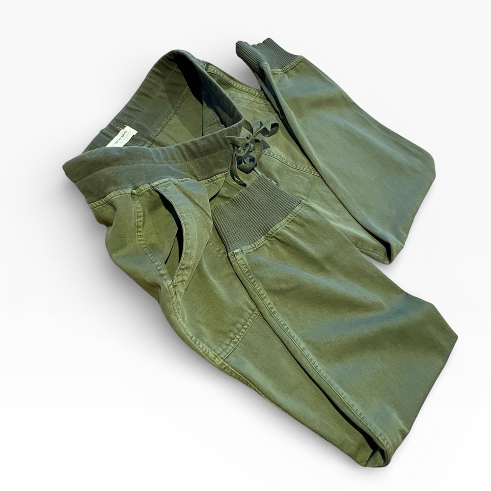 Lucky Brand Elastic Waist Pull-On Jogger Pants Streetwear Olive Green sz Small - Picture 4 of 9